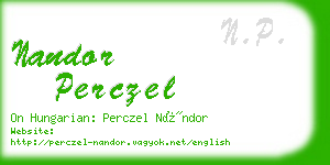 nandor perczel business card